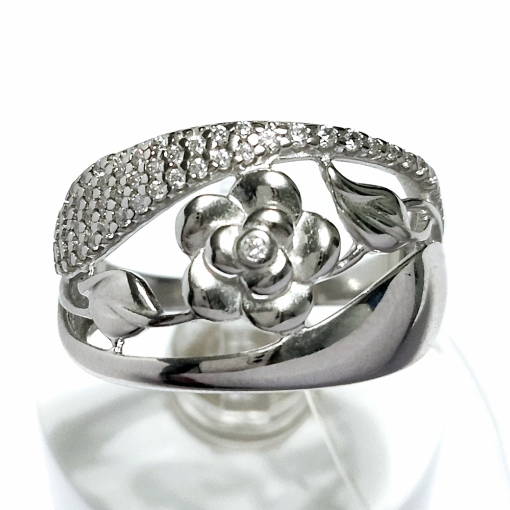 Sterling Silver ROSE🌹 ring size 7 - Picture 7 of 13